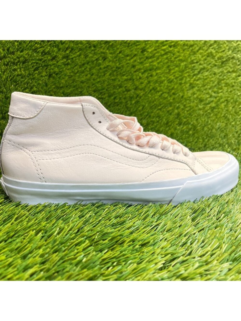 Vans Court Mid‎ DX Womens Size 8.5 Pink Athletic Skate Leather Shoes Sneakers